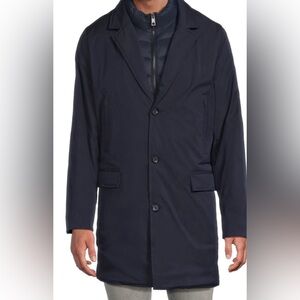 Hunter-Navy Blue Aldgate Coat